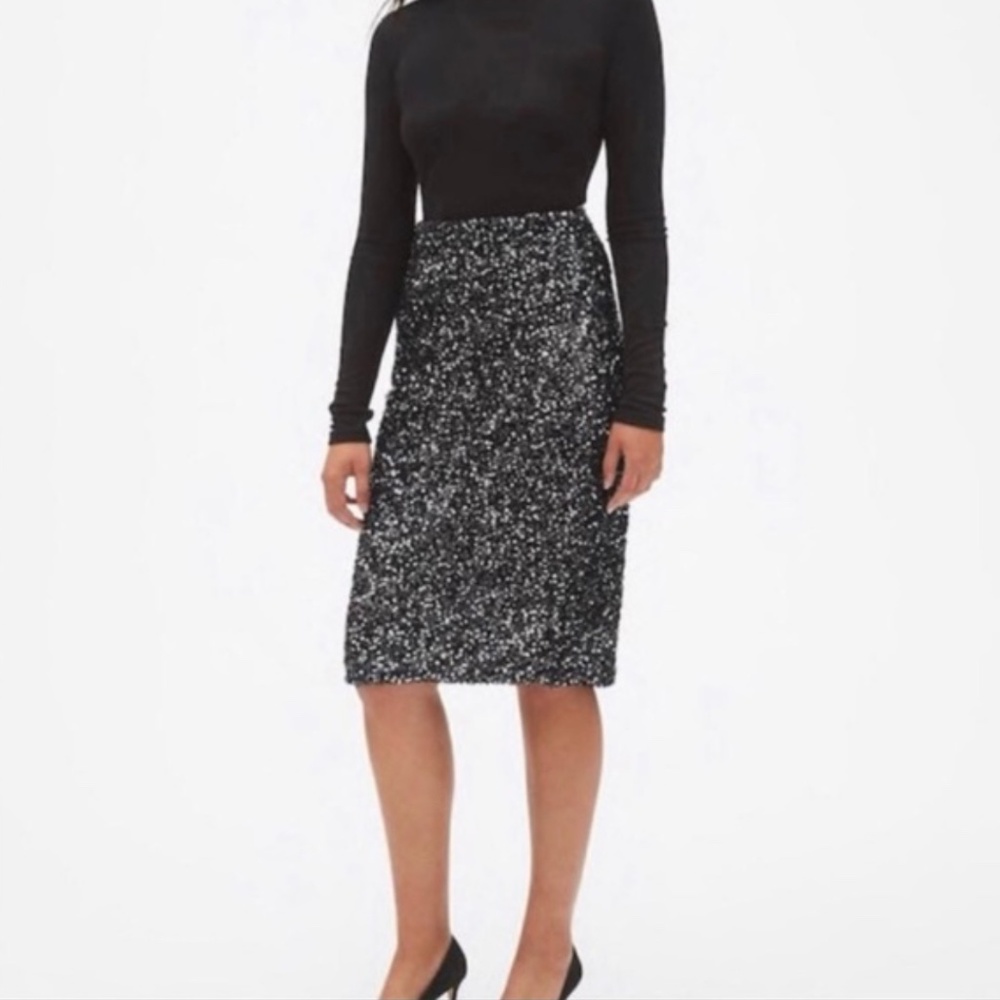 Gap sequin pencil skirt